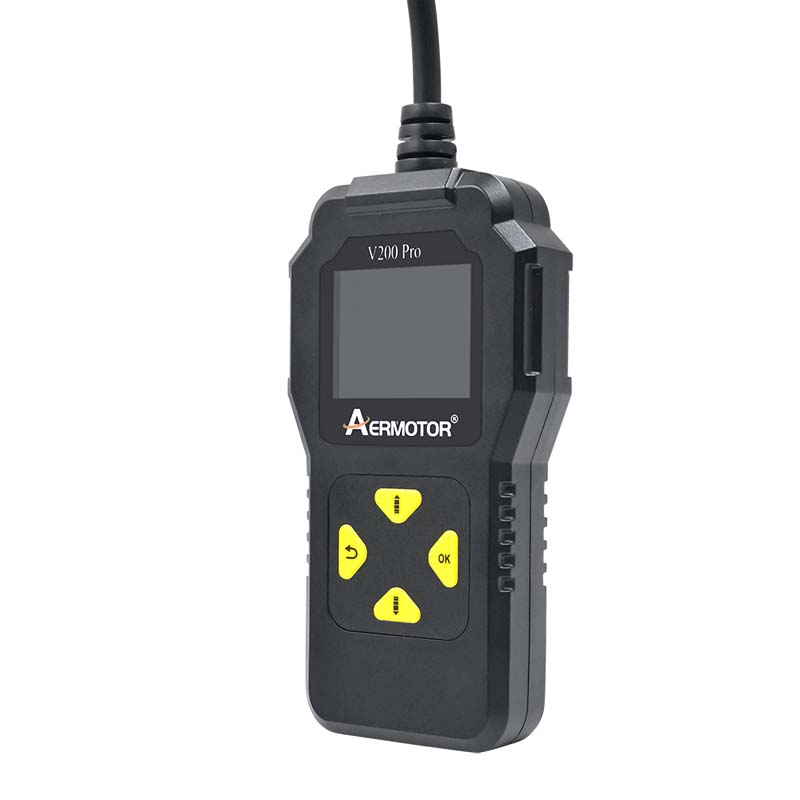 OBD2 skener autodiagnostické nástroje OBDII čtečka kódů pro diagnostiku motoru kontrolka napětí baterie testování 10 jazyků podporuje