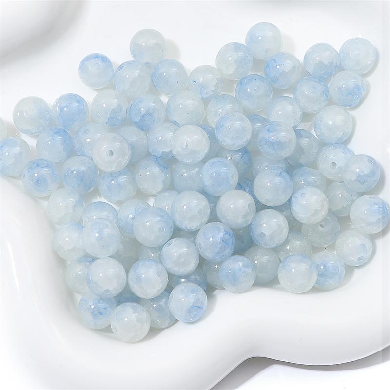 20 Stück Kristall-Glasperlen, Breakout-Kugeln, lose Distanzperlen für DIY-Armbänder, Halsketten, Schmuckherstellung