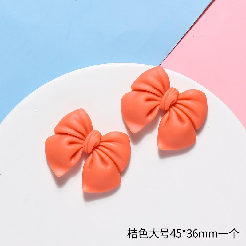 Simulation Bow Resin Accessories,10pcs Frosted Bow Tie DIY Handmade Mobile Phone Case Accessories,Material Package Accessories.