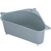 Triangle Sink Drainage Suction Cup Hanging Kitchen Sink Leaf and Peel Waste Box Sponge Rag Storage Basket