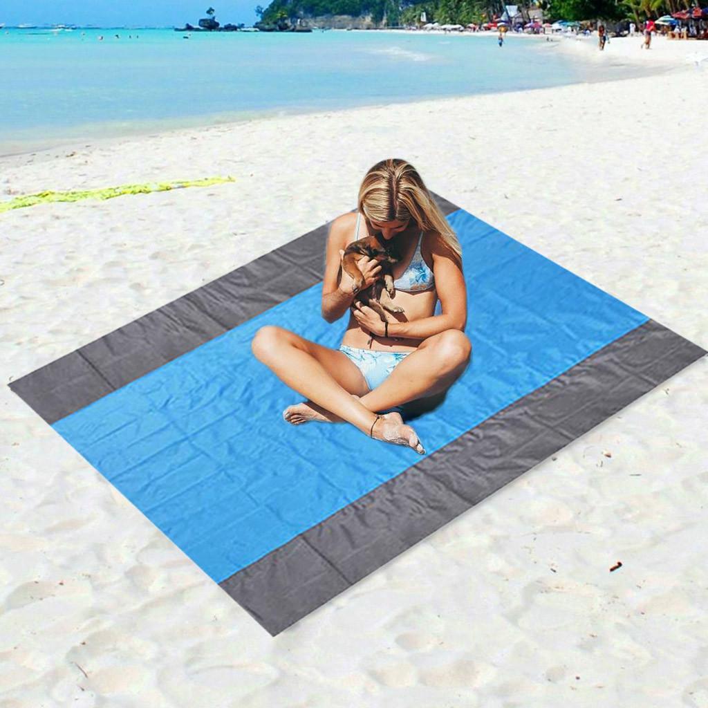 Buy [FH] Sand Free Beach Mat Outdoor Picnic Blanket Rug Sandless Mattress Pad at affordable