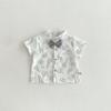 Korean Style Boys' Summer Suit: Formal 0-4 Years Short Sleeve Shirt, Shorts, & Bow Tie for Baby's First Birthday