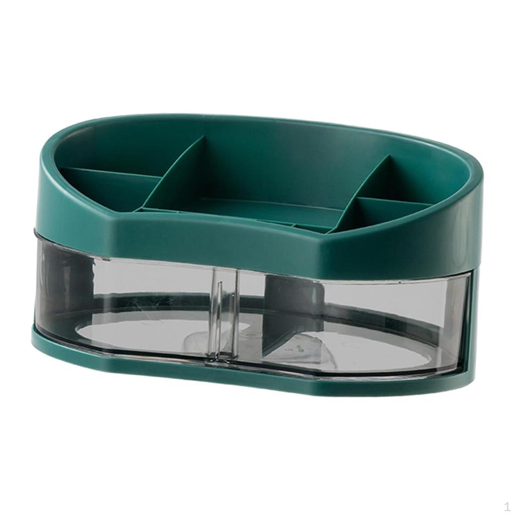 Jewelry Container with Rotatable Drawers Cosmetic Storage Box for Lipstick Dorms