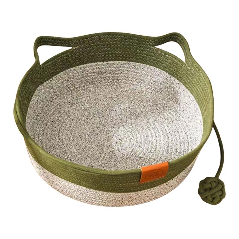 Cats Basket Cartoon Kittens Pet Bed Scratch Resistant Nest Cats Soothing Mat M