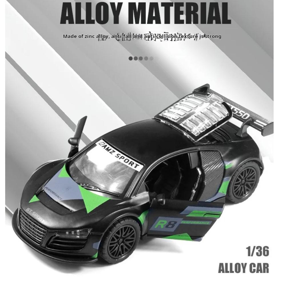 1/36 Scale Sport Diecast Alloy Car Model Children's Toy Car Open The Door Decoration Cool Racing Car Boy Toys Gift for Kids