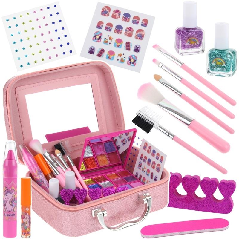 Cosmetics Case Makeup and Nail Styling Set Dressing Table Eyeshadows