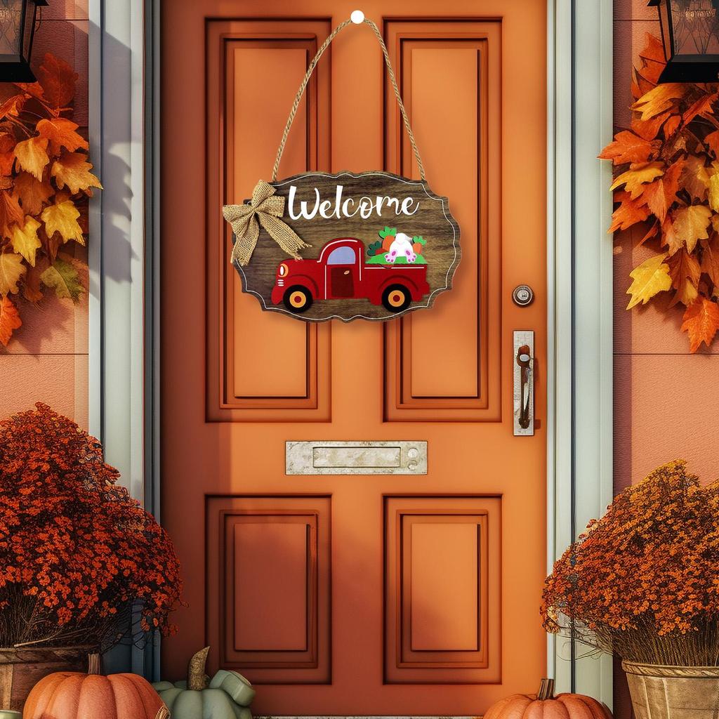 Welcome Sign For Front Door Wooden Magnetic Gnome Home Decor Rustic Welcome Front Door Sign For Indoor Wall Window Living Room