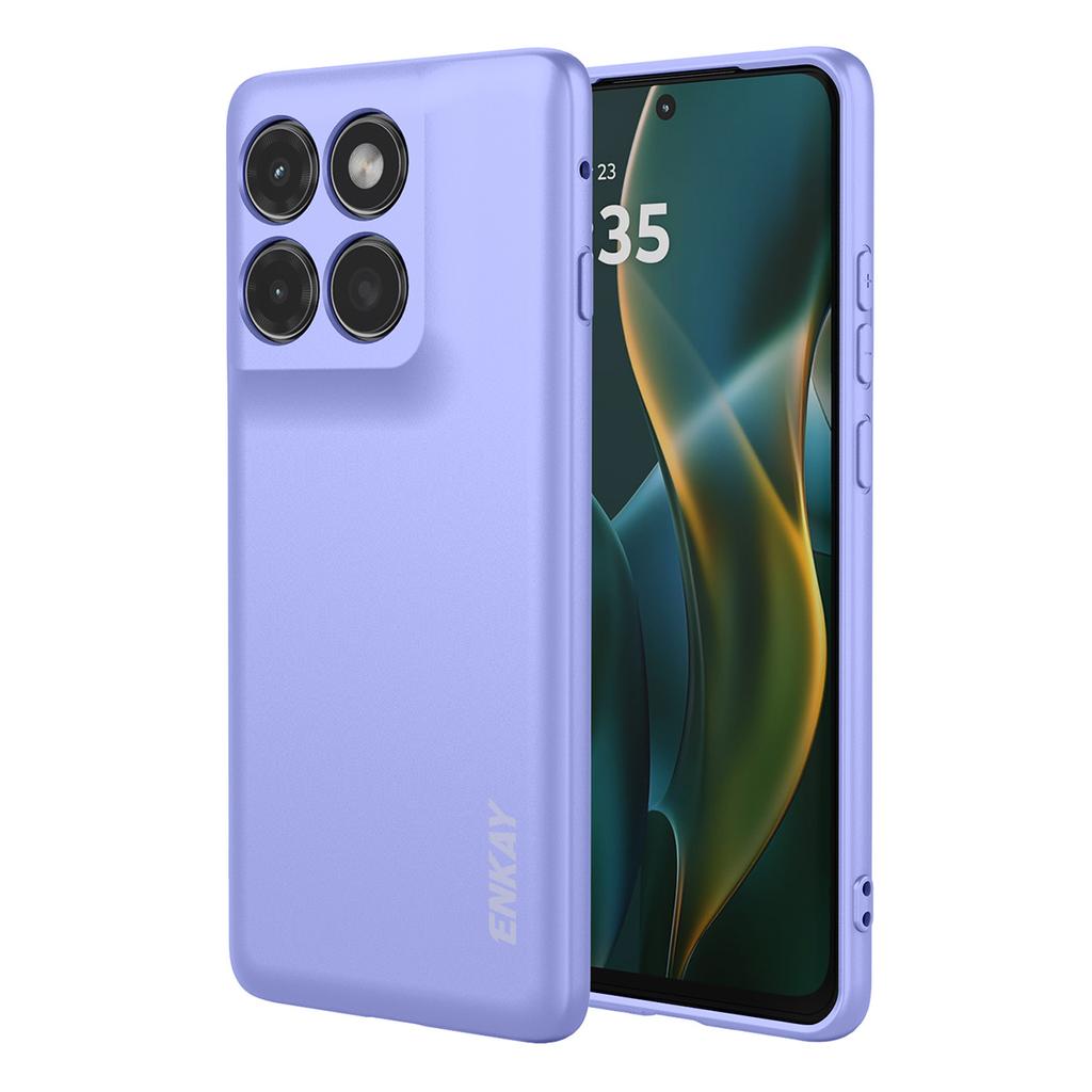 Für Motorola Edge (2025) 5G Silikonhülle ENKAY HAT PRINCE Gerade Kante Handy-Rückseite