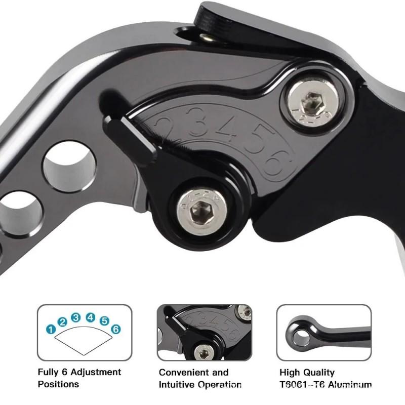 Aluminum Adjustable Clutch Lever Suzuki Bandit GSF650 DL1050 Motorcycle Brake Handle