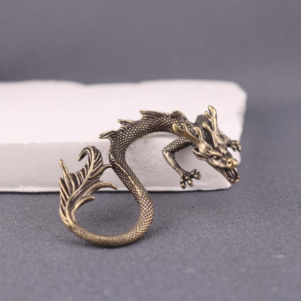 Brass dragon play ornament metal dragon living room office bookcase desktop decoration personalized trend dragon ornament