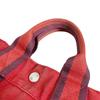 Hermes Fool Toe PM Handbag Canvas Red Unisex Used
