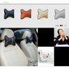 2pcs/set Car PU Headrest Seat Neck Pillow Four Seasons Common Bones Pillow Car Headrest Neck Pillow