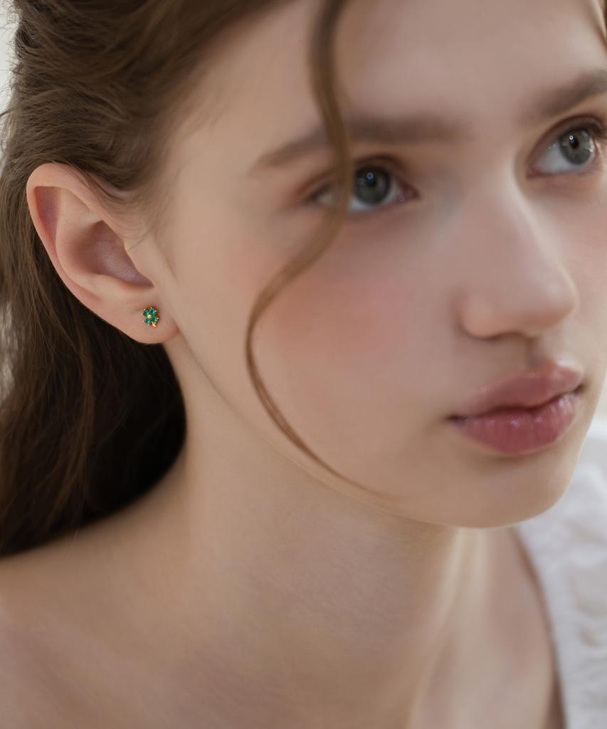 Tatiana [Musinsa Exclusive] (Silver 925) Lucky Leaf Earrings Ec3196