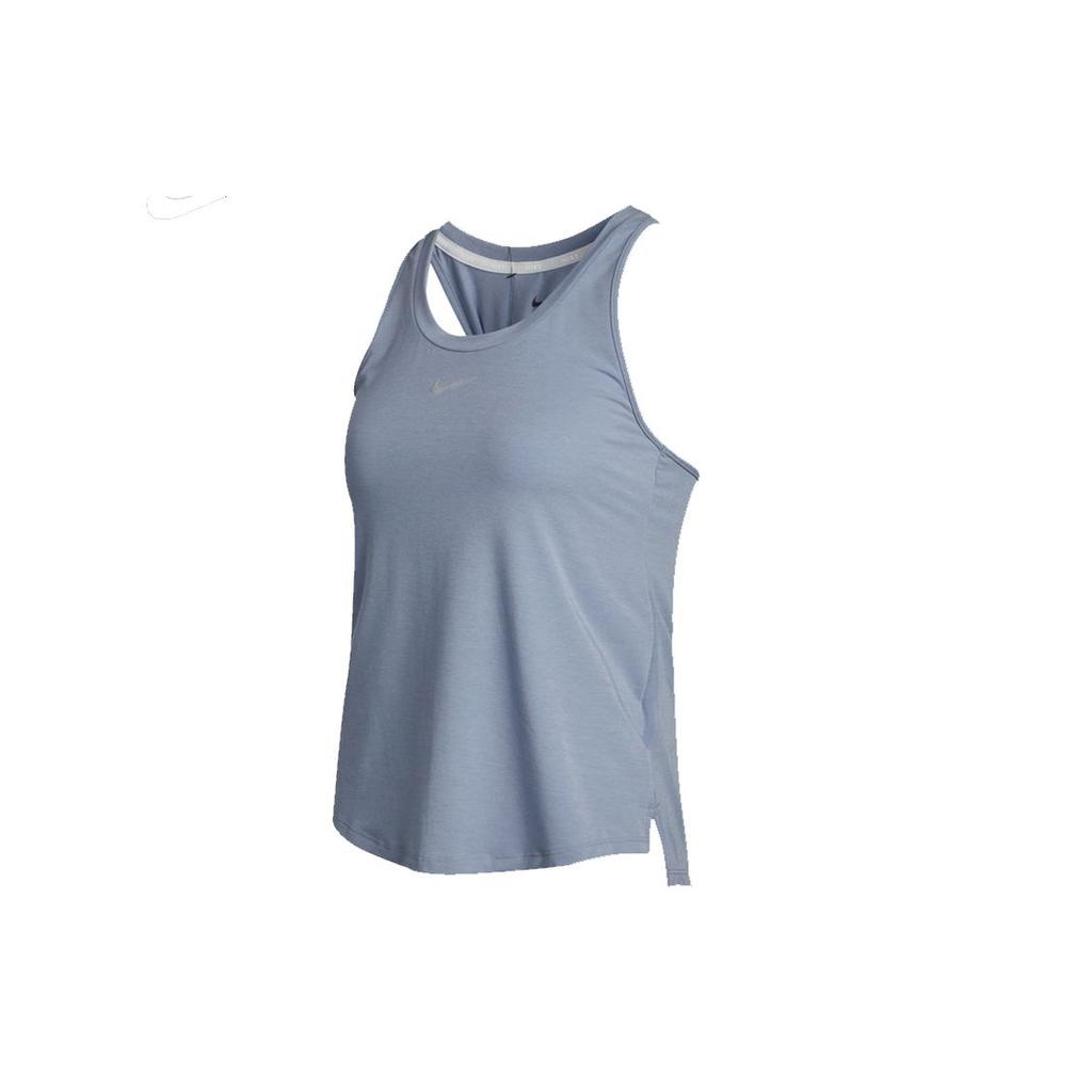 Nike One Luxe Dri-Fit Standard Tank Top Women Tops Peacock-Blue DD4909-493