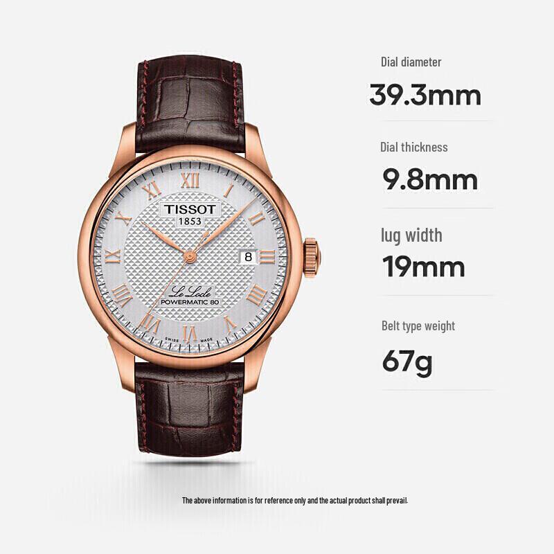 Tissot Le Locle Automatic Men's Leather Watch
