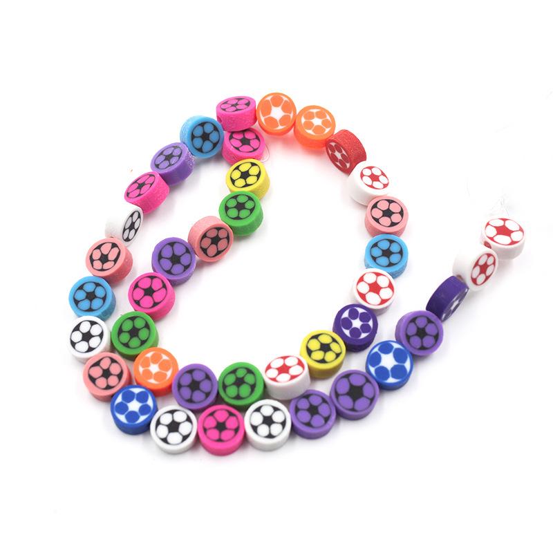 Soft Pottery Beads Beaded Handmade Materials Diy Jewelry Accessories Mobile Phone Chain Bead Separation Mixed Color Soft Pottery Loose Beads