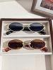 2Pcs Fashionable Oval Metal Frame Glasses Set with Exquisite Metal Design, Exudes Elegant Elegant, Unisex, Perfect for Party