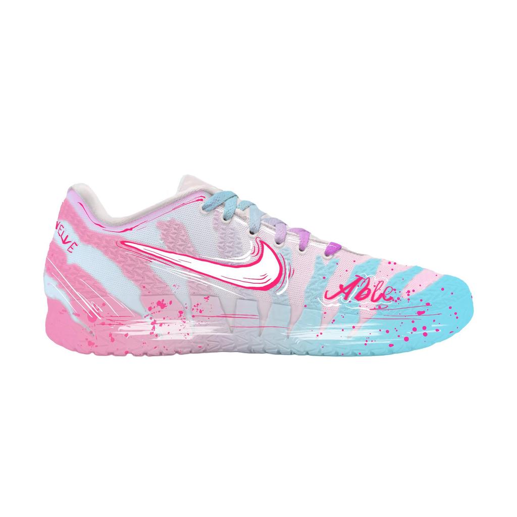 Nike Ja Morant 3 Colorful Ink Flow Cushioning Abrasion Resistant Cushioning, Wear Resistant Low Top Basketball Shoes HF2794-100(Team60-)