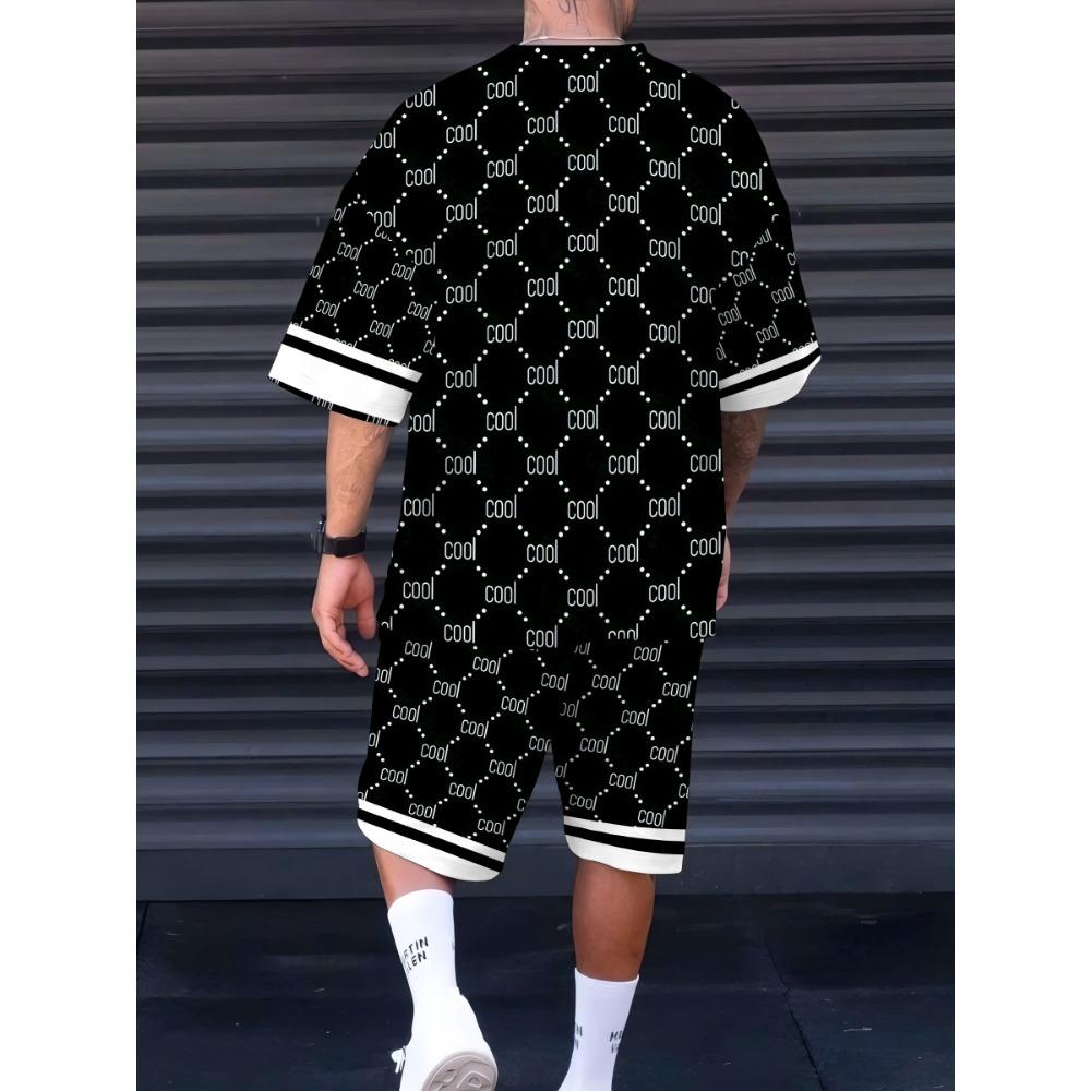 Letni garnitur męski Seria 3D Codzienny Modny i Trendy Odzież męska