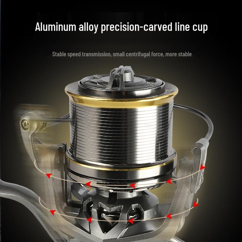 Full Metal Long Casting Fishing Reel with Smooth Line for Large Fish and Sea Fishing