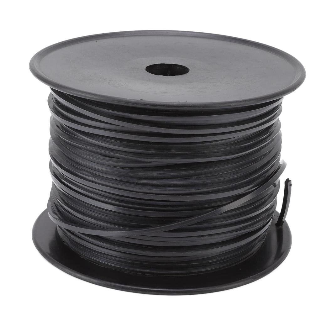 3.3mm 0.13in Square String Trimmer Line High Efficiency Nylon Black Grass Trimmer Line Replacement for Husqvarna 100m