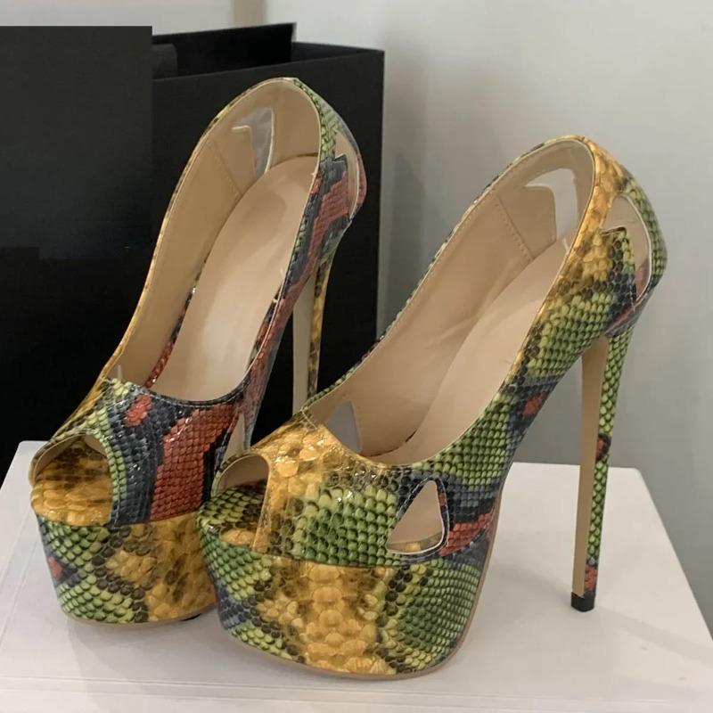 Fashion High Heel Pumps High Quality Women's Shoes Platform Peep Toe Sexy Ultra Stiletto Heels Party Prom Shoes Zapatos De Mujer