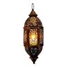 Portacandele in Ferro Battuto Marocchini Lanterna con Design Traforato da Appendere Decorazioni Regalo per Eid Ramadans