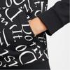 Nike Sportswear Zip Letter Print Hoodie Kids Hoodies Black CJ7833-010