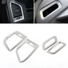 For Volvo XC60 2009 2010 2011 2012 2013 2014 2015 2016 2017 LHD Stainless Steel Car Dashboard Side Air Outlet Vent Cover Trim