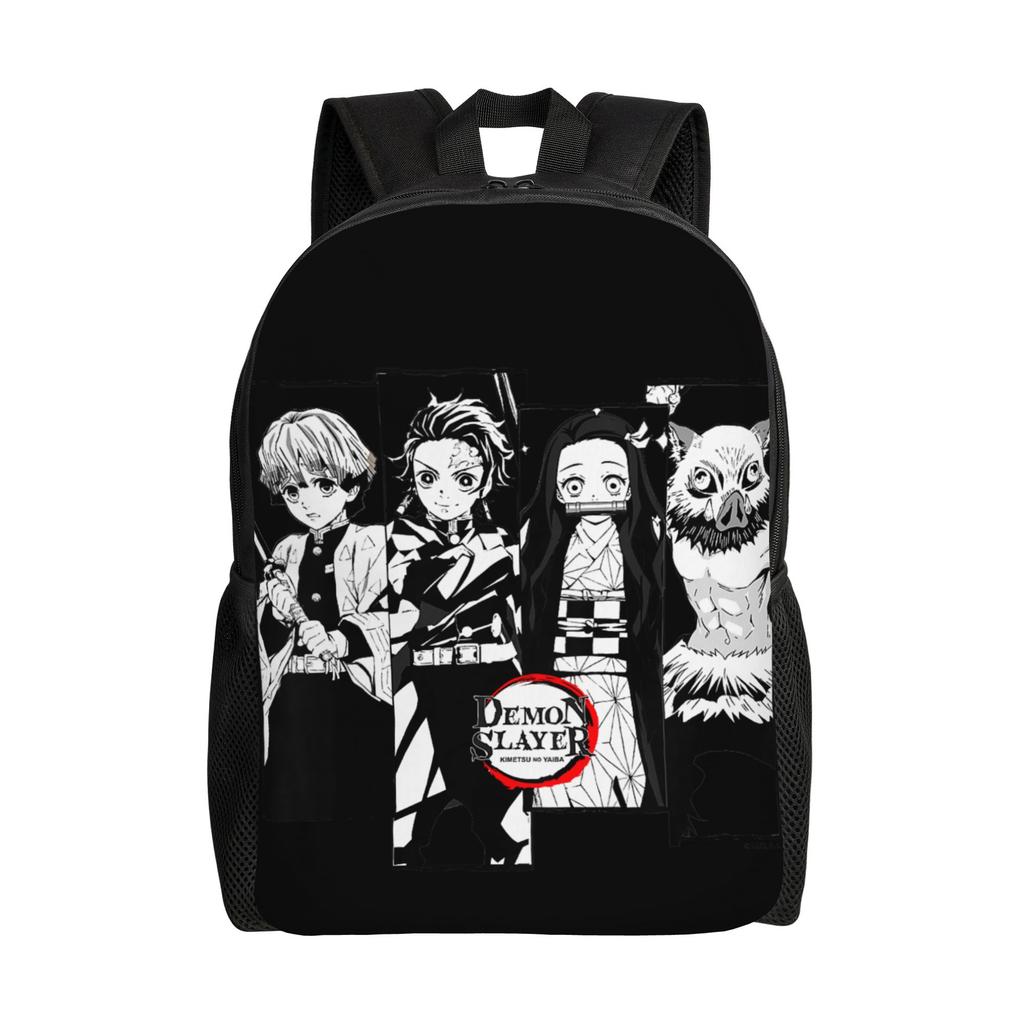Demon Slayer backpacks Kimetsu no Yaiba Tanjiro Water Breathing Sword Daypack mochila Campus Zipper Closure Rucksack