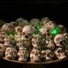 20Pcs Gothic Skull Sculptures Collectable Halloween Decoration Skeleton Ornament Landscape Garden Potted Party Table Decor