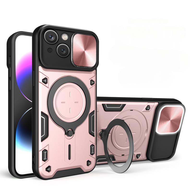 Slide Camera Lens Protector Armor Case For iPhone 16 15 14 13 12 11 XS XR Plus Pro Max Military Grade Bumpers Ring Cover