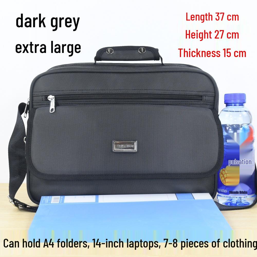 Black Waterproof Messenger Bag for Men and Women - Shoulder, Cashier, Storage, Express Handbag, and Wallet In One