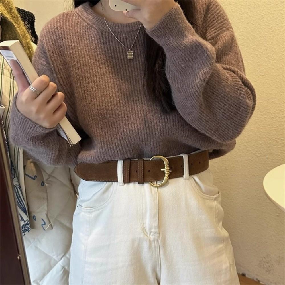 Heavy-Duty Wide Waist Belt Vintage Dress Jeans Belt American Women's Belt  Streetwear