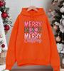 Merry Christmas Pink Bow Printing Men Hoodies Autumn Casual Hoody Fleece Comfortable Clothing Male Loose Unisex Pullovers