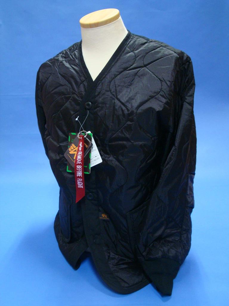 Alpha Industries Quilted Liner Size M M-65 Jacket, 2065, Men's, Black,