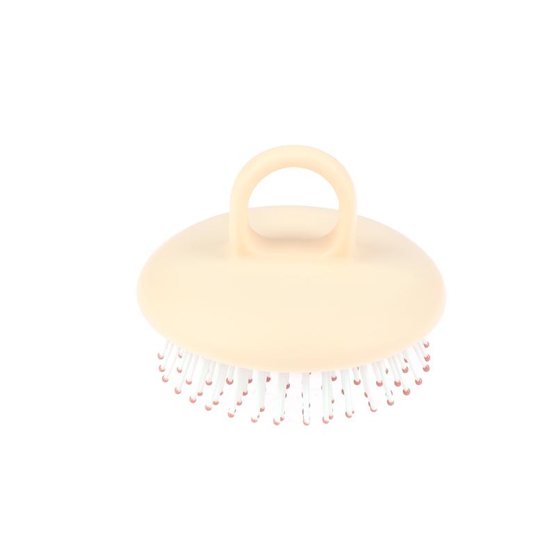 

Массажная щетка для влажной и сухой кожи головы, чистка головы для взрослых и детей, мягкие бытовые силиконовые расчески для ванны, уход за волосами, инструменты для укладки, аксессуары бежевый