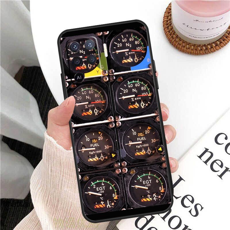 

Aviation Helicopter Instrument Case For Oppo A18 A74 A57 A17 A77 A38 A58 A78 A98 A54 A94 A80 A60 A40 A96 A76 A16 A15 A5 Pro OPPO A91