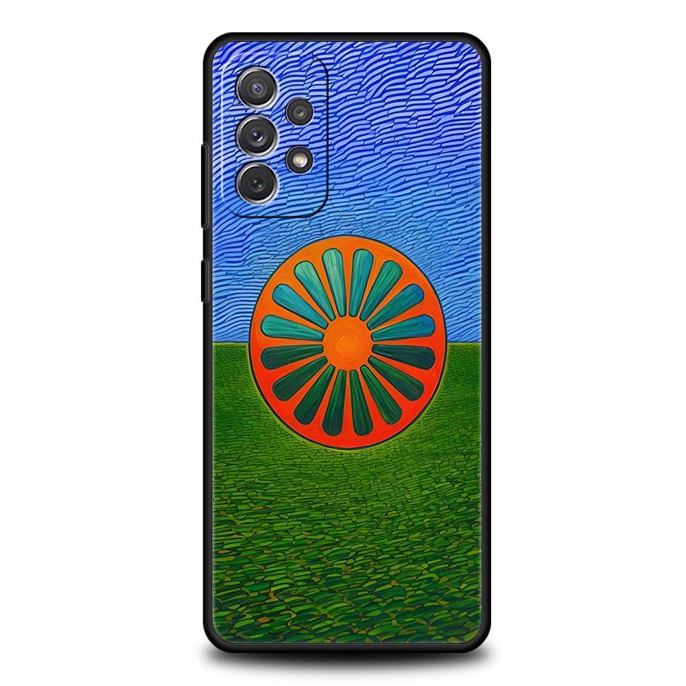 Case For Samsung Galaxy A15 A13 A51 A71 A41 A31 A21S A03S A05 A35 A55 A23 A25 A33 A53 A73 5G Gypsy Flag Sinti&Romanies Cover