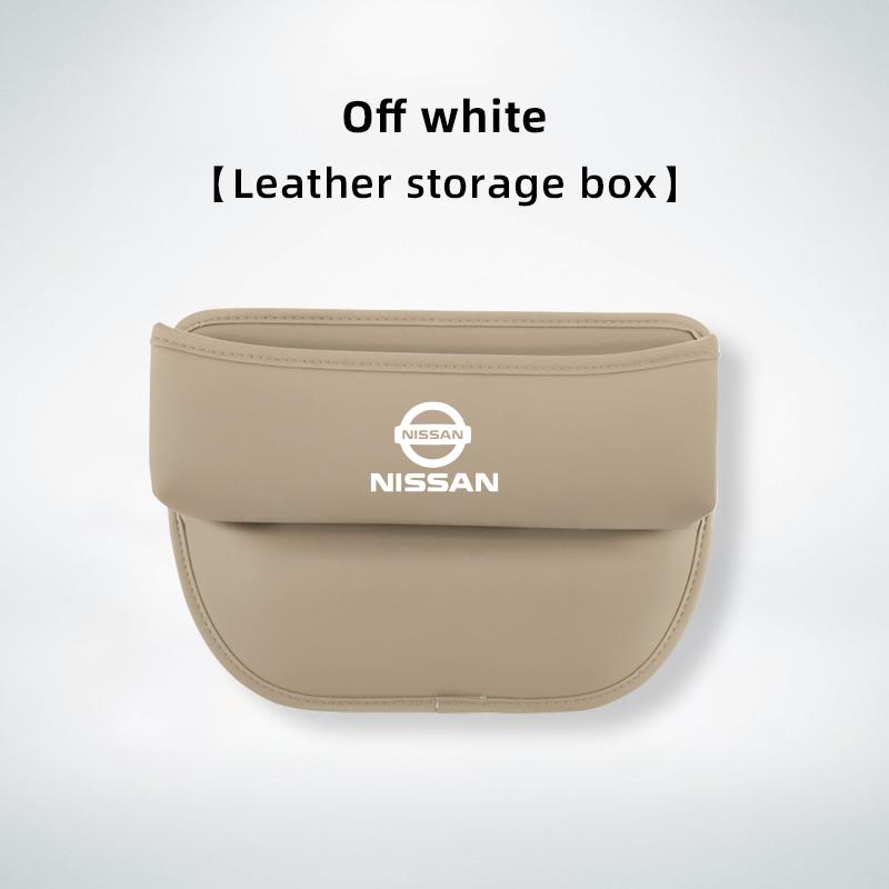 CBKSJY1 Leather Car Seat Gap Organizer Box Leak-proof Storage Bag For Nissan Sylphy N7 Teana Qashqai Note J10 J11 Navara Juke GTR Patrol