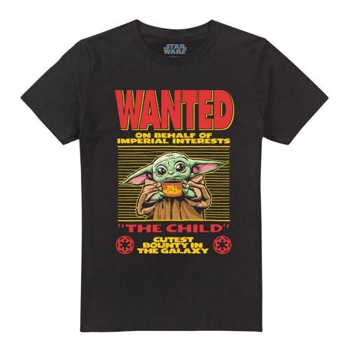 Star Wars The Mandalorian Unisex Adult Cutest Bounty Wanted Grogu Long-Sleeved T-Shirt