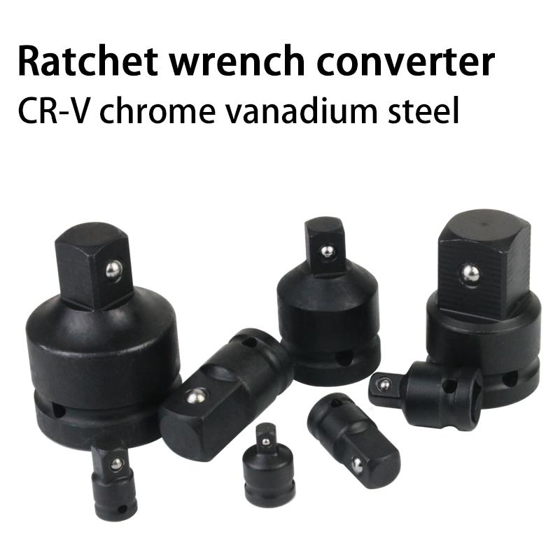 CR-V chrome vanadium steel Socket adapter ratchet wrench adapter 1/2 big fly turn 3/8 medium fly turn 1/4 small fly 3-8 to 1-2