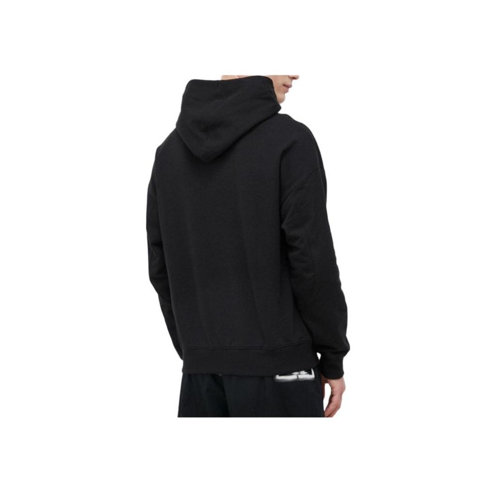 Calvin Klein Kapuzenpullover Einfarbige Buchstabendruck Langarm Sweatshirt Herren sweatshirt Schwarz 000NM2416E-UB1