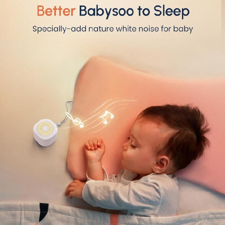 Travel Friendly Sleep Therapy Device 26 Soothings Sounds Adjustable Night Lights Compact White Noises Machine For Age