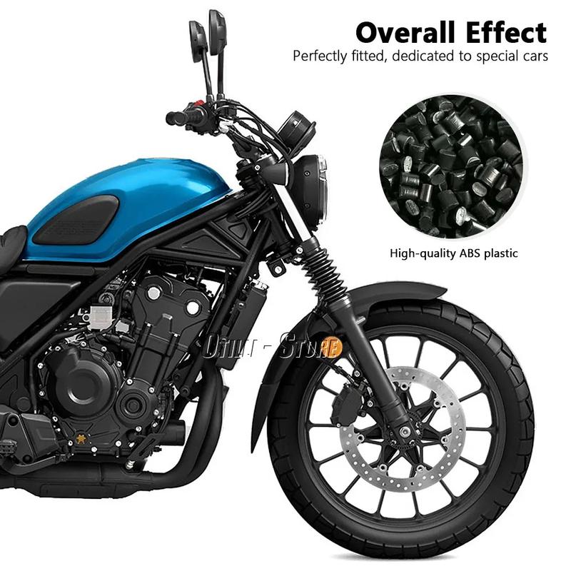 Cl500 CL 500 New Motorcycle Accessories Black Extension Front Fender Mudguard Extender For Honda CL500 2023 2024