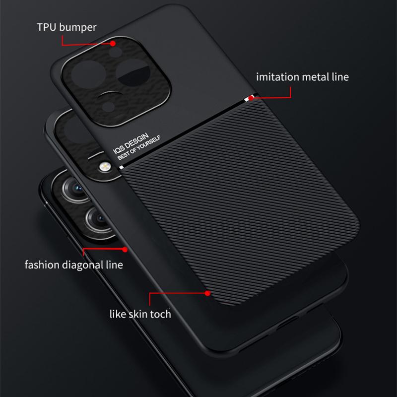 Capa Protetora Robusta Para Realme C61 C63 C67 4G Capa Suporte Magnético de Sucção para Carro Embutido Phone Coque Fundas