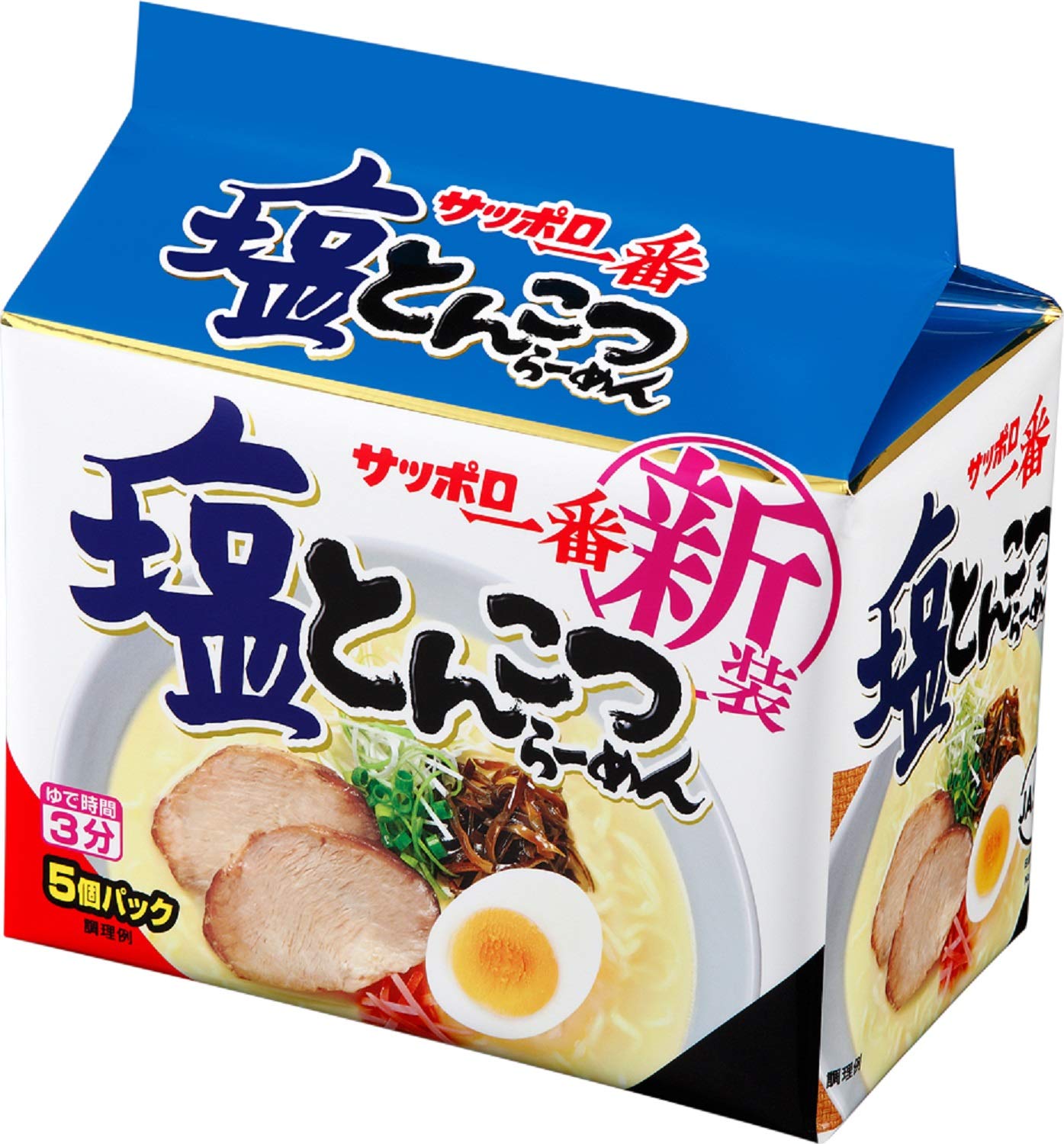 Sapporo Ichiban Salt Tonkotsu Ramen servings x 6 (5 packs)