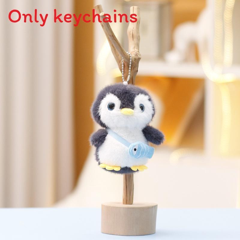Cute Penguin Plush Doll With Pp Cotton Filling For Kids Gift And Bag Accessory