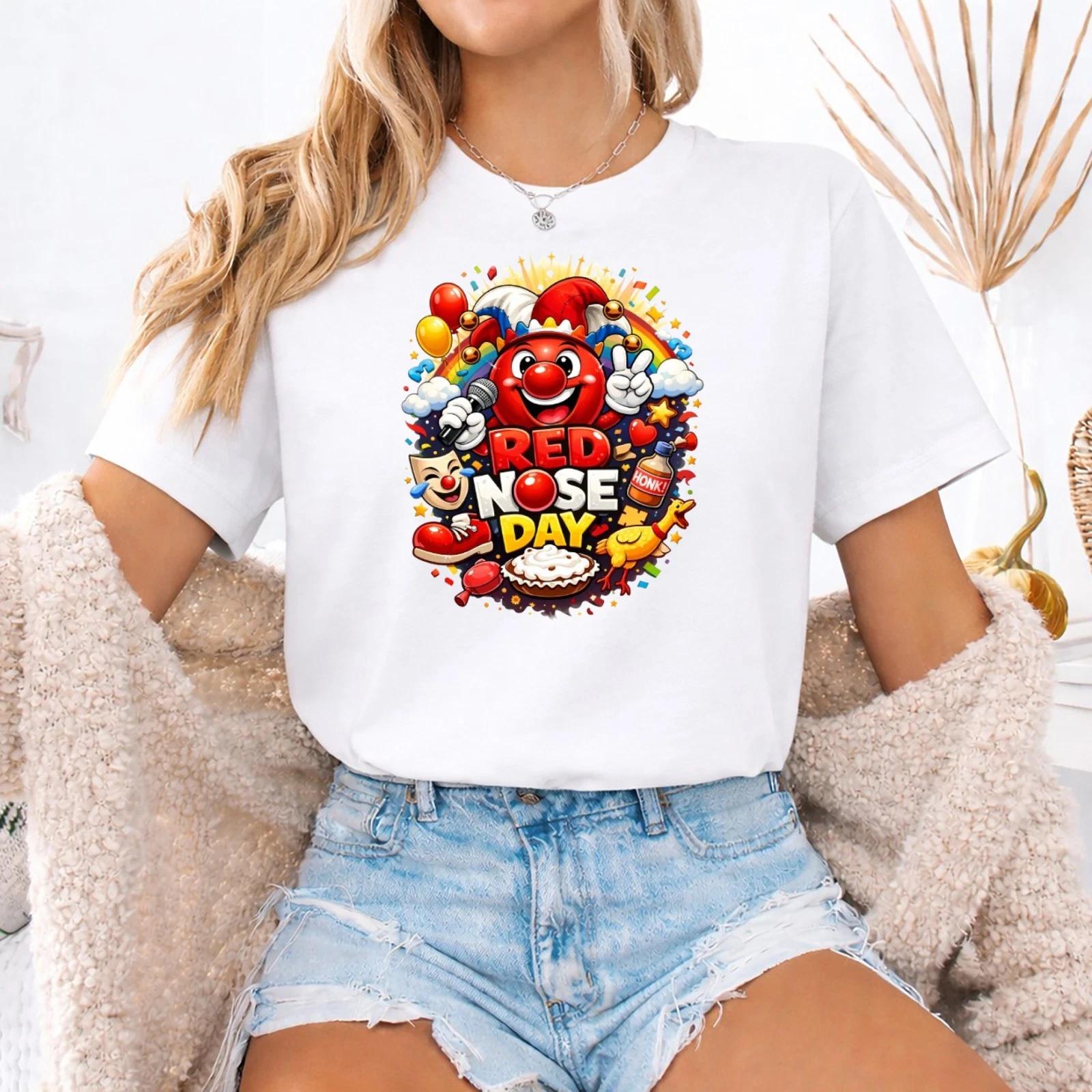Red nose day 2026 T-shirt, Kids comic Relief Funny Shirt , Vibrant Nose M