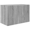 TV Wall Shelf Set Wall Mounted 4 pcs Grey Sonoma Wood Based Material